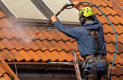 Démoussage et hydrofuge de toiture à Vernoy